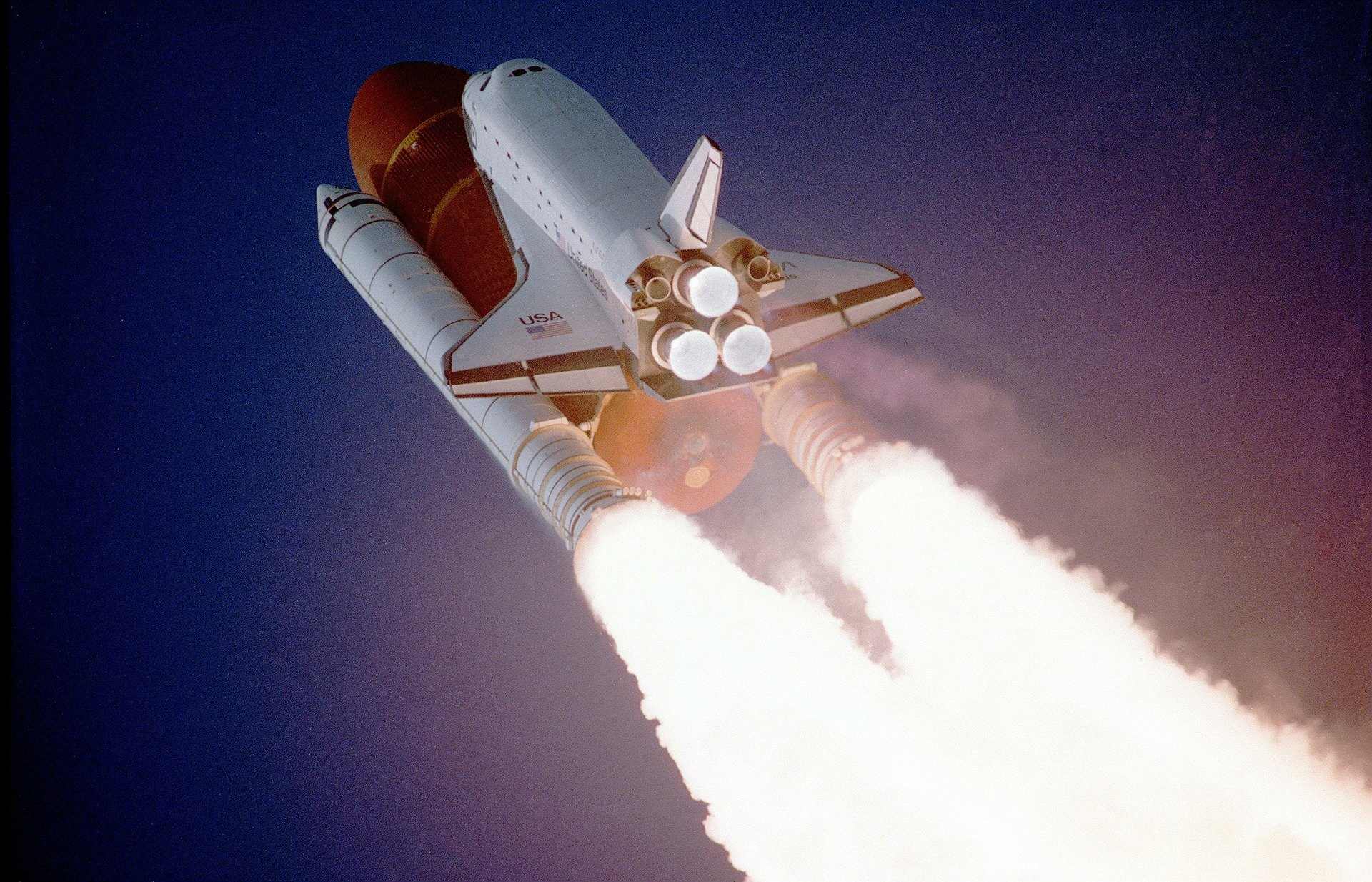 Ein Bild einer NASA Rakete